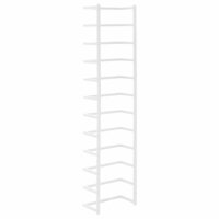 Handdoekenrek 24x12x96 cm staal wit 4