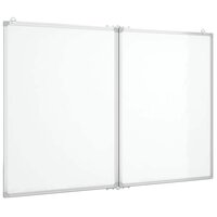 Whiteboard magnetisch inklapbaar 100x80x1,7 cm aluminium 2
