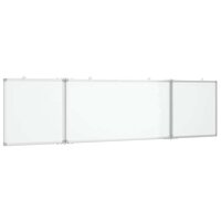 Whiteboard magnetisch inklapbaar 200x50x1,7 cm aluminium 2