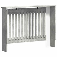 Radiatorafdekking Beton Grijs 112 x 19 x 81,5 cm Bewerkt hout 6