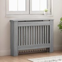 Radiatorafdekking Grijs Sonoma 112 x 19 x 81,5 cm Bewerkt hout 3