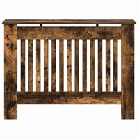 Radiatorafdekking Gerookt eiken 112 x 19 x 81,5 cm Bewerkt hout 4