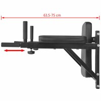 Dipstation fitnessapparaat wandgemonteerd zwart     7