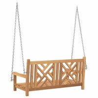 Schommelbank Anders Bruin 114 x 60 x 64 cm Massief teakhout 6