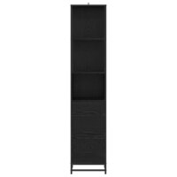 Badkamermeubelset Zwart Eiken 35 x 37,5 x 166 cm Bewerkt hout 6