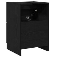 Badkamerkast met lade Zwart Eiken 40 x 37 x 59 cm Bewerkt hout 8