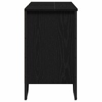 Badkamerkast Zwart Eiken 91 x 35 x 60 cm Bewerkt hout 6
