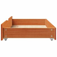 Bedlades 2 st 95x55x17 massief grenenhout wasbruin 5