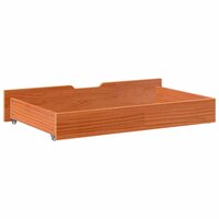 Bedlades 2 st 90x55x17 massief grenenhout wasbruin 6