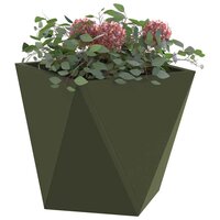 Plantenbak Olijf Groen 30 x 30 x 30 cm Staal 3
