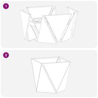 Plantenbak Zilver 30 x 30 x 30 cm Gegalvaniseerd staal 8