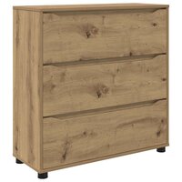 Opbergkast Artisan Eiken 80 x 31 x 81 cm Bewerkt hout 2
