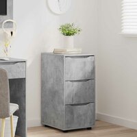 Opbergkast Beton Grijs 40 x 48 x 81 cm Bewerkt hout 4