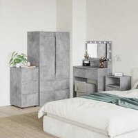 Opbergkast Beton Grijs 40 x 48 x 81 cm Bewerkt hout 6