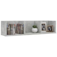 Cd-wandschap 75x18x18 cm bewerkt hout betongrijs 3