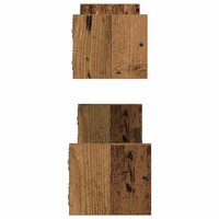 Wandplank met plank 2 pcs Oud hout 60 x 16 x 14 cm Bewerkt hout 7