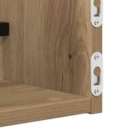 Wandplank 2 pcs artisanaal eikenkleurig 80 x 16 x 14 cm 8