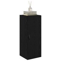 Wandkast Zwart Eiken 34,5 x 34 x 90 cm Bewerkt hout 3