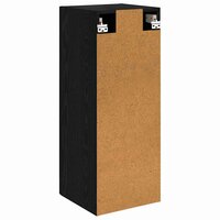 Wandkast Zwart Eiken 34,5 x 34 x 90 cm Bewerkt hout 8