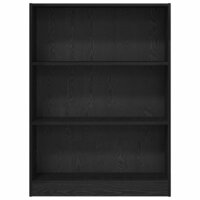 Boekenkast Zwart eiken 80 x 24 x 109 cm Bewerkt hout 5
