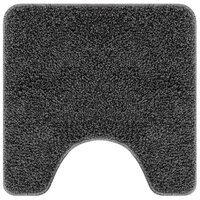 Antislip Badmat met Toilet Cut Donkergrijs 50 x 50 cm PP 2