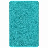 Antislip Badmat Set 2 pcs Turquoise PP 5