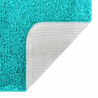 Antislip Badmat Set 2 pcs Turquoise PP 7