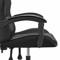 Gamestoel draaibaar kunstleer zwart 7