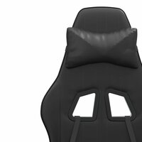 Gamestoel draaibaar kunstleer zwart 9