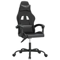 Gamestoel draaibaar kunstleer zwart 2