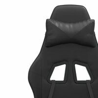 Gamestoel draaibaar kunstleer zwart 9