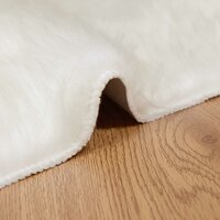 Nep Schapenvacht Tapijt Tafalla Wit 60 x 110 cm Polyester 8