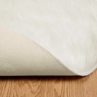 Nep Schapenvacht Tapijt Tafalla Wit &Oslash; 80 cm Polyester 6