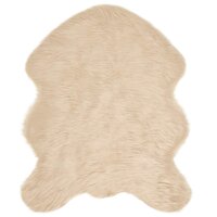 Nep Schapenvacht Tapijt Tafalla Beige 50 x 80 cm Polyester 2