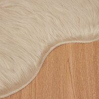 Nep Schapenvacht Tapijt Tafalla Beige 60 x 90 cm Polyester 8