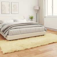 Nep Schapenvacht Tapijt Tafalla Cr&egrave;me 80 x 250 cm Polyester 4