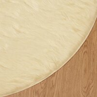 Nep Schapenvacht Tapijt Tafalla Cr&egrave;me &Oslash; 100 cm Polyester 7