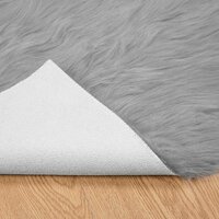 Nep Schapenvacht Tapijt Tafalla Grijs 80 x 150 cm Polyester 6
