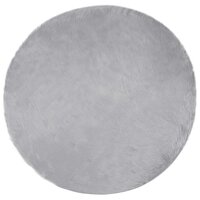 Nep Schapenvacht Tapijt Tafalla Grijs &Oslash; 80 cm Polyester 2