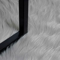 Nep Schapenvacht Tapijt Tafalla Grijs &Oslash; 80 cm Polyester 5