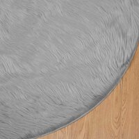 Nep Schapenvacht Tapijt Tafalla Grijs &Oslash; 80 cm Polyester 7