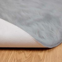 Nep Schapenvacht Tapijt Tafalla Grijs &Oslash; 100 cm Polyester 6