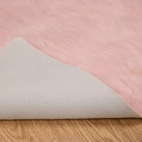 Nep Schapenvacht Tapijt Tafalla Roze 100 x 200 cm Polyester 8