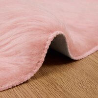 Nep Schapenvacht Tapijt Tafalla Roze &Oslash; 100 cm Polyester 8