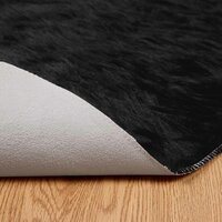 Nep Schapenvacht Tapijt Tafalla Zwart &Oslash; 100 cm Polyester 7