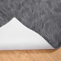 Nep Schapenvacht Tapijt Tafalla Antraciet 60 x 110 cm Polyester 6