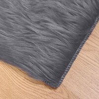 Nep Schapenvacht Tapijt Tafalla Antraciet 80 x 200 cm Polyester 7