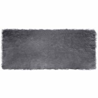 Nep Schapenvacht Tapijt Tafalla Antraciet 100 x 200 cm 2