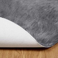 Nep Schapenvacht Tapijt Tafalla Antraciet &Oslash; 100 cm Polyester 6