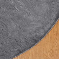 Nep Schapenvacht Tapijt Tafalla Antraciet &Oslash; 120 cm Polyester 7